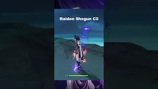 Raiden Shogun Elemental Skill C0 vs C1 Comparison Genshin Impact