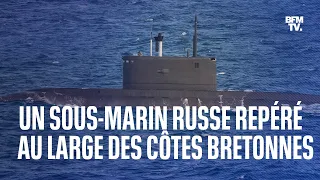 Ce sous-marin d'attaque russe a été repéré au large des côtes bretonnes par la Marine nationale