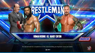 Champion Vs Champion - Roman Reigns Vs Randy Orton - Wrestlemania Full Match | Wwe 2k23