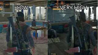 Days Gone 4K | LOW vs VERY HIGH