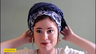 HOW TO TIE SARA ATTALI HEADSCARF