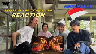 MONSTA X 몬스타엑스 ‘BEAUTIFUL LIAR’ MV REACTION by WWS OFFICIAL [Indonesia]