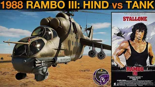 Rambo III(1988): Mi-24 Hind vs T-72 Tank Scene | DCS Reenactment
