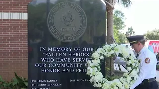 Daytona Beach police unveil new fallen officer memorial