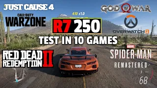 R7 250 2GB Test in 10 Games - 2022