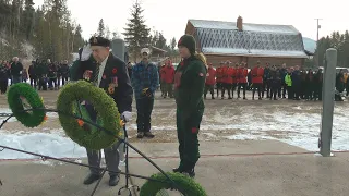 2019 Remembrance Day Ceremony - Valemount, BC