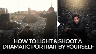 How to Light & Shoot a Dramatic Portrait by Yourself - Full Behind the Scenes Tutorial