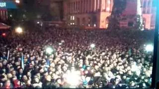 2014-02-22 Kiev Maidan Rally today Tymoshenko speaking in person now N