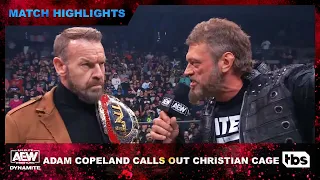 Adam Copeland and Christian Cage Address One Another | AEW Dynamite | TBS