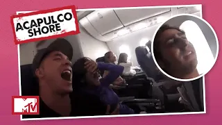 Los Shore CASI MUEREN en el avión a Cancún | MTV Acapulco Shore T2