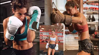 Avril Mathie Training Boxing before the match with Moni Trejo (Highlights)