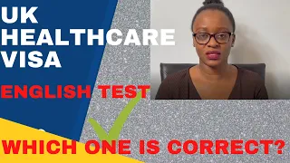 UK Healthcare Visa - English Test