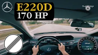 MERCEDES-BENZ E220 W212 | POV Acceleration & Top Speed on German Autobahn | 100-200 km/h PART 2