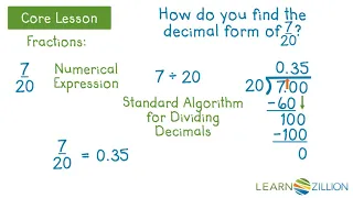 Convert fractions and mixed numbers to decimals