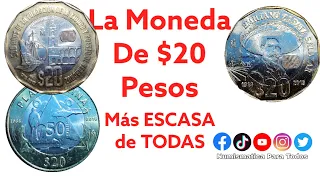 La Moneda de $20 Pesos Mas ESCASA de TODAS / Monedas Mexicanas / Monedas de Mexico / Mexican Coins