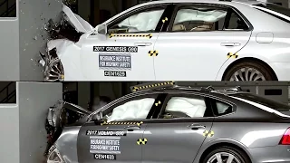 2017 Genesis G90 vs 2017 Volvo S90 - crash test