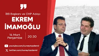 EKREM İMAMOĞLU CANLI YAYINDA CÜNEYT ÖZDEMİR'İN SORULARINI YANITLIYOR