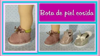 TUTORIAL BOTAS DE PIEL CON SUELA COSIDA muñecas  video - 561