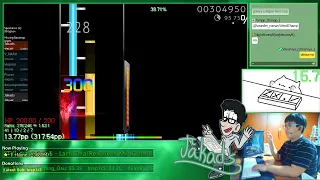 J Live One Handed 4K Lachryma ★5 28 S Because I'm a 7K Player And I'm Edgy af 😎  [Jakads Archive]