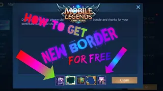 GET THIS NEW BORDER FOR FREE | MOBILE LEGENDS BANG BANG