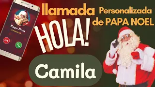 🎅PAPA NOEL le habla a CAMILA