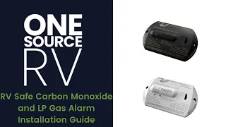 RV Safe Carbon Monoxide and LP Gas Alarm Installation