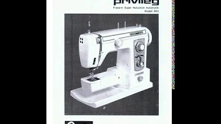 Manual Privileg Super Nutzstich 865N Nähmaschine Sewing machine Швейная машина Instruction