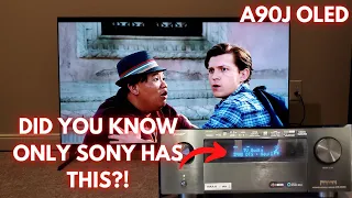 Sony A90J OLED IMAX Enhanced with AV Receiver eARC Settings and Bravia Core demo
