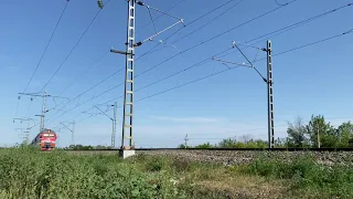 Электровоз ЭП1М-735 Поезд 533М/534М Москва — Адлер