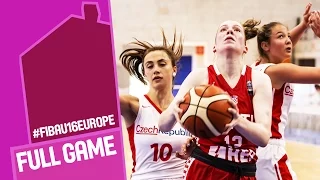 Czech Republic v Croatia - Full Game - CL 5-8 - FIBA U16 Women's European Championship 2016