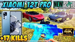 Xiaomi 12T Pro NEW STATE MOBILE Test | +17 Kills UltraHD 4K | Maxed Graphics Gameplay 🔥