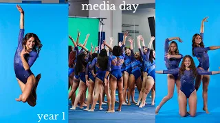 UCLA gymnastics media day BTS