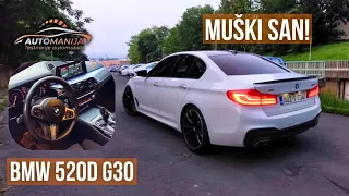 BMW 520d ( G30 ), san svakog muskarca! pored ove serije 5 vam serija 7 nije ni potrebna!