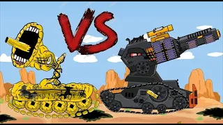 Tank Battle: Siren Head Gold Tank vs Nerf Tank War  P2 - Tank Animation