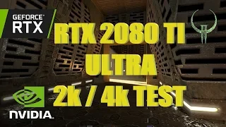 Quake 2 RTX Ultra 2k y 4k Gameplay bench effects demo Rtx 2080 Ti