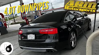 4.0T Audi S6 GETS DOWNPIPES! (C7 S6)