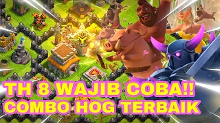 JANGAN DI COBA!!! COMBO HOG TERBAIK TH 8 | HOG + PEKKA | COC INDO