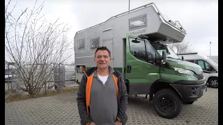 Motorhome 4x4 globetrotter Herrmann, shot at and stolen happily. 