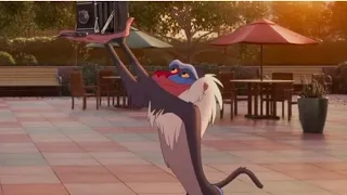 Disney's Once Upon a Studio, But only when Rafiki from The Lion King appears #disney100