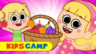 The Basket of Fruits Song | Kids Songs with @kidscamp Learning Fruits Nursery Rhymes