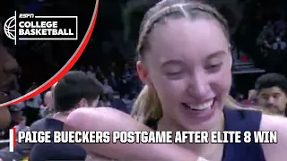 'I HAVE NO WORDS! I'M SO PROUD' - Paige Bueckers after UConn's Elite 8 win | ESPN College Basketball