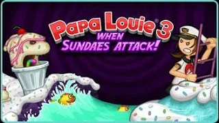 Papa Louie 3: When Sundaes Attack (2015) (Flash) - Longplay (4K)