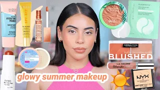 ALL DRUGSTORE Glowy Summer Makeup ☀️