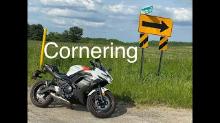 How to corner on a motorcycle for beginners. 2023 Kawasaki Ninja 650. POV new rider. #motovlog #new
