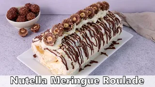 Nutella Meringue Roulade Recipe