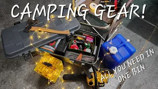 CAMPING GEAR - Camping bin loadout and other essentials