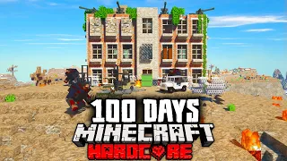 I Survived 100 Days in a Wasteland Zombie Apocalypse in Hardcore Minecraft