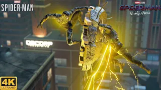 Spider-Man vs Electro and Vulture with Black and Gold Suit - Marvel's Spider-Man PS5 (4K 60FPS)