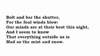 "Mad as the Mist and Snow" by W B Yeats (read by Tom O'Bedlam)