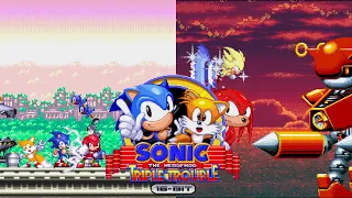 The Best Remake Of All Time | Sonic Triple Trouble 16-Bit (v1.0.2) ✪ : Story Mode As Sonic & Tails